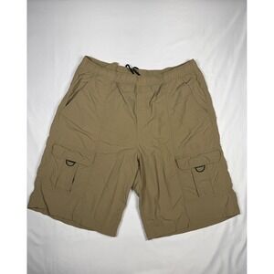 Roundtree Yorke Men's Tan‎ Cargo Swim Trunks Shorts 2XT Lightweight Lined